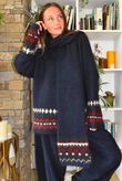 Moorland Fair Isle Scarf Navy